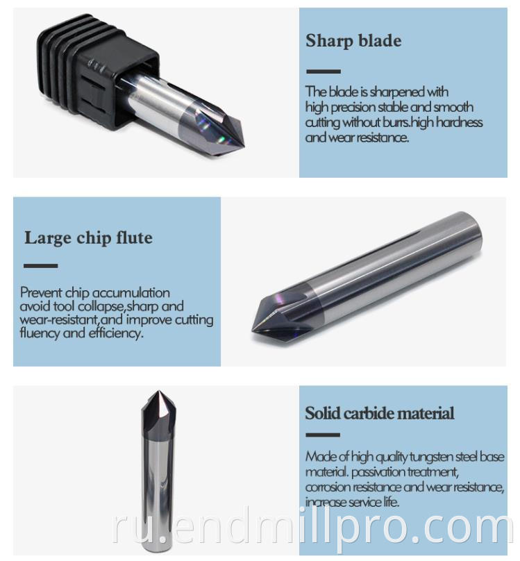 chamfer end mill 90degree